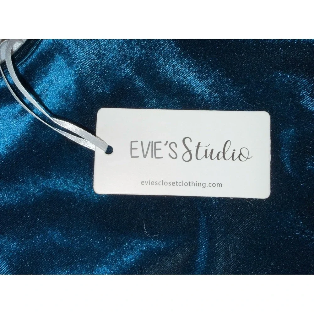 NWT! Evies Studio Dance Leotard‎ Size Child Large Velvet Teal